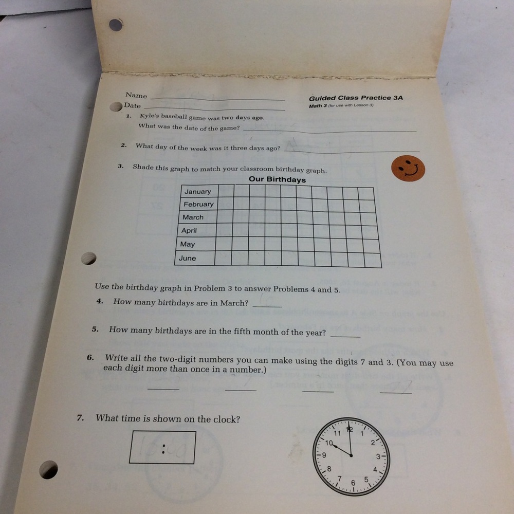 Saxon Math 3 Student Workbook Part 1 - Picture 3 of 13